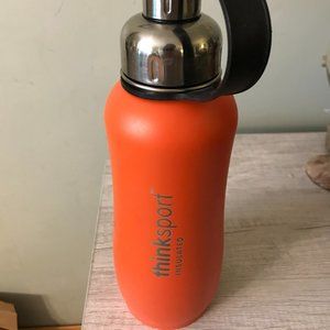NEW ORANGE THINKSPORT STAINLESS STEEL WATER BOTTLE